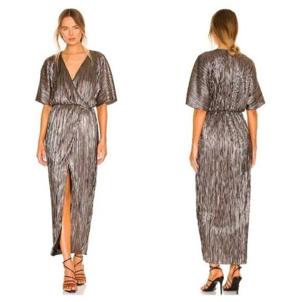 House of Harlow 1960 xREVOLVE Sabrina Dress - Gunmetal